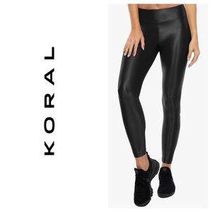 Koral Shiny Black Leggings